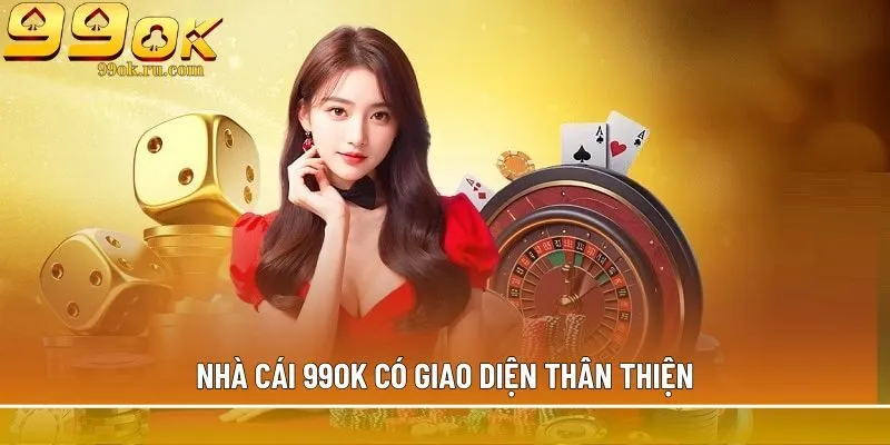 Trang chủ 1 Nhà cái 99OK có giao diện thân thiện